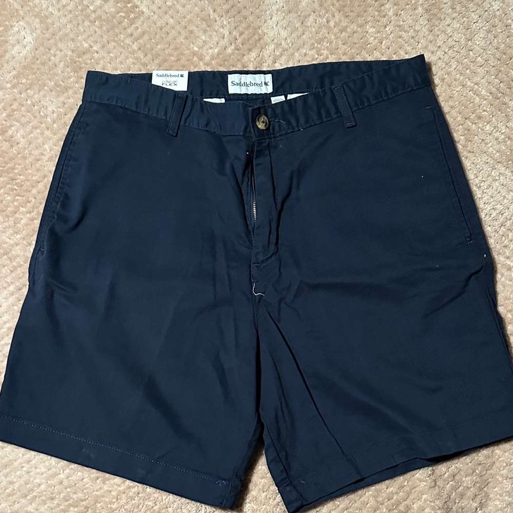 Saddlebred Navy Men's Flat Front Shorts